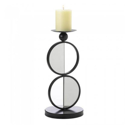 Half-Circle Mirrored Candle Holder - Double - Giftscircle