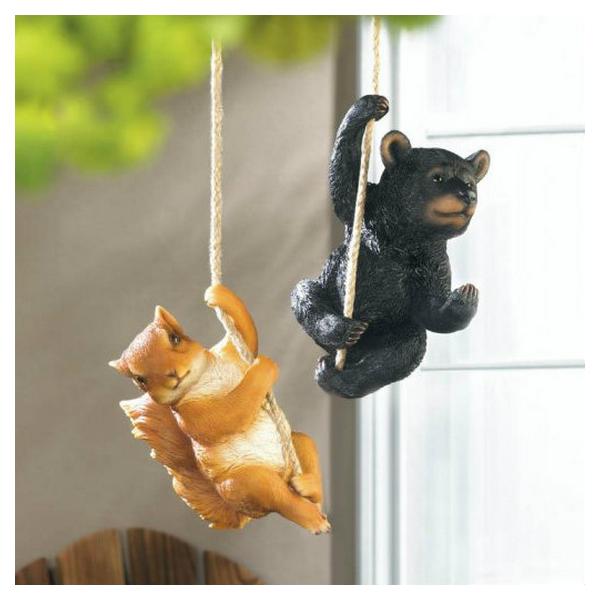 Hanging Squirrel Garden Decor - Giftscircle