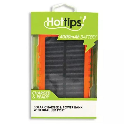 HotTips Solar Charger and Power Bank - Giftscircle