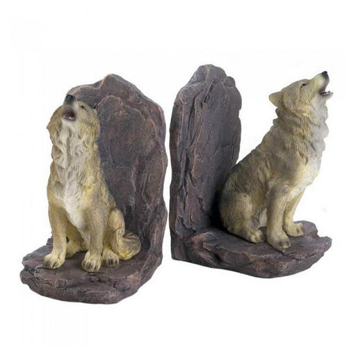 Howling Wolves Bookend Set - Giftscircle