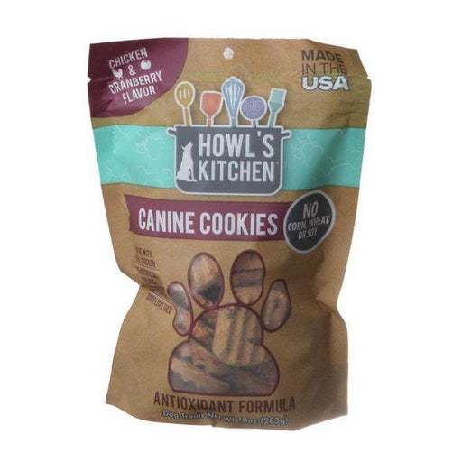 Howl's Kitchen Canine Cookies Antioxidant Formula - Chicken & Cranberry Flavor - 10 oz - Giftscircle