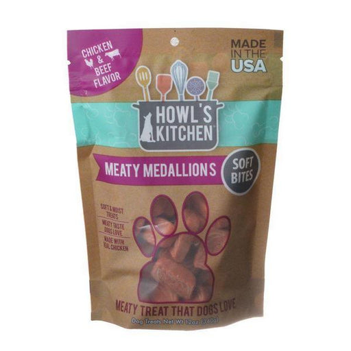 Howl's Kitchen Meaty Medallions Soft Bites - Chicken & Beef Flavor - 12 oz - Giftscircle