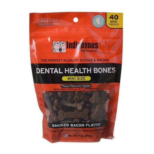 Indigenous Dental Health Mini Bones - Smoked Bacon Flavor - 40 Count - Giftscircle