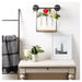 Industrial Look Wall-Shelf with Test Tube Vases - Giftscircle