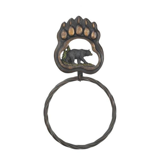 Iron Bear Paw Towel Ring with Cutout - Giftscircle