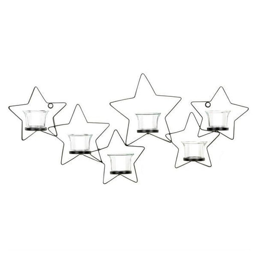 Iron Stars Wall Candle Holder - Giftscircle