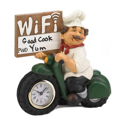 Italian Chef Wi-Fi Sign and Clock - Giftscircle