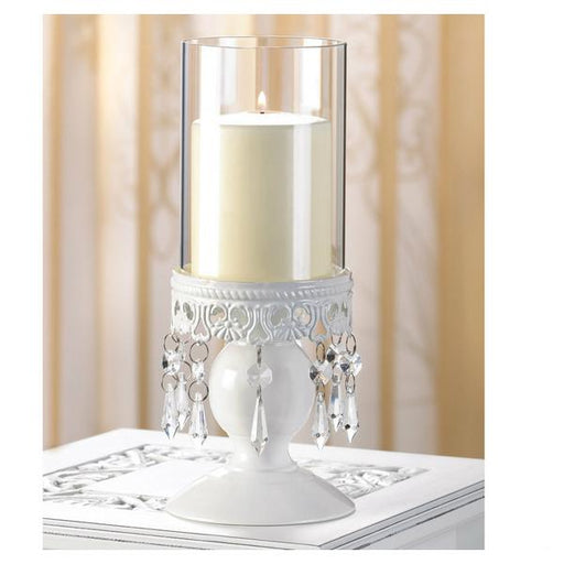 Jeweled Candle Holder with Glass Cylinder - Giftscircle