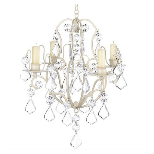 Jeweled Ivory Candle Chandelier - Giftscircle