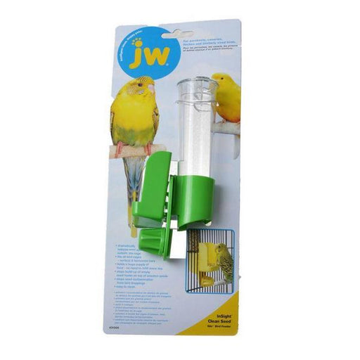 JW Insight Clean Seed Silo Bird Feeder - Regular - (2.25"W x 6.75"H) - Giftscircle