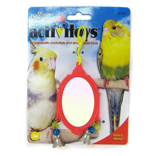 JW Insight Fancy Mirror Bird Toy - Assorted - Fancy Mirror Bird Toy - Assorted Colors - Giftscircle