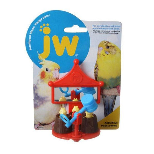JW Pet Activitoys Peck-A-Mole Plastic Bird Toy - 3" Wide x 4" High - Giftscircle