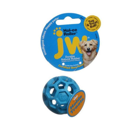 JW Pet Hol-ee Roller Rubber Dog Toy - Assorted - Mini (2" Diameter - 1 Toy) - Giftscircle