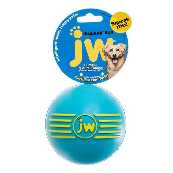 JW Pet iSqueak Ball - Rubber Dog Toy - Large - 4" Diameter - Giftscircle