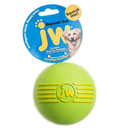 JW Pet iSqueak Ball - Rubber Dog Toy - Medium - 3" Diameter - Giftscircle
