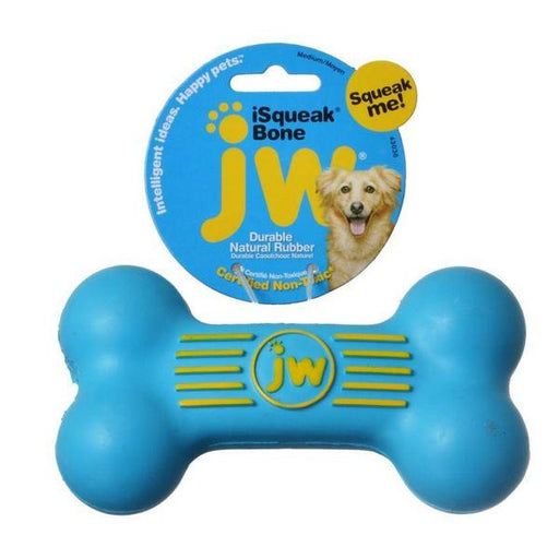 JW Pet iSqueak Bone - Rubber Dog Toy - Medium - 5.5" Long - Giftscircle