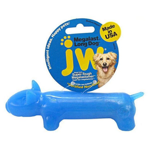 JW Pet Megalast Rubber Dog Toy - Long Dog - Medium - 6.5" Long - Giftscircle