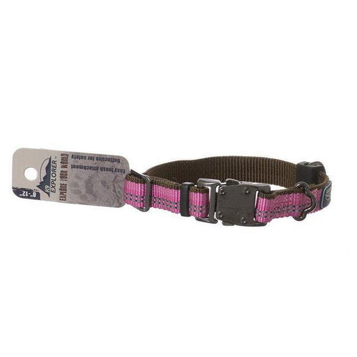 K9 Explorer Reflective Adjustable Dog Collar - Rosebud - 8"-12" Long x 5/8 Wide - Giftscircle