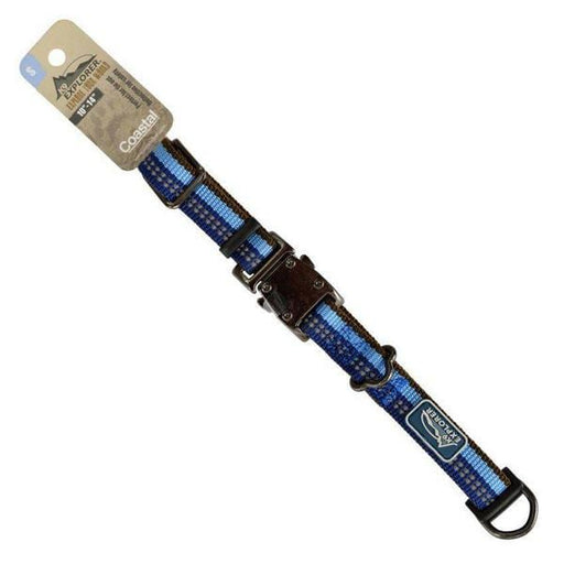 K9 Explorer Sapphire Reflective Adjustable Dog Collar - 10"-14" Long x 5/8" Wide - Giftscircle