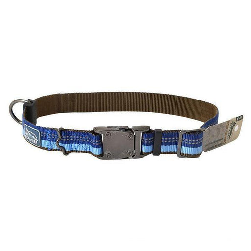 K9 Explorer Sapphire Reflective Adjustable Dog Collar - 18"-26" Long x 1" Wide - Giftscircle