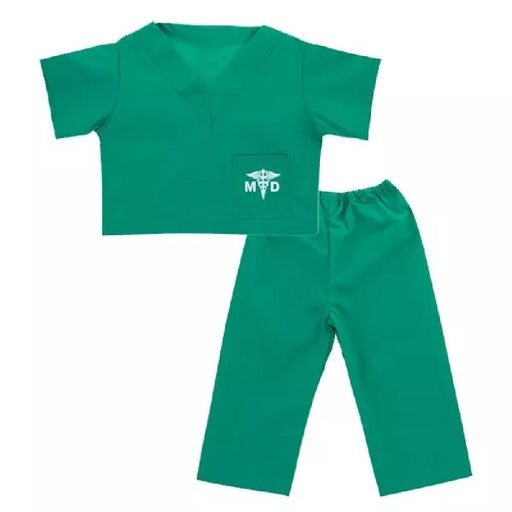Kids' Doctor Scrub Suit - Green - 4T - Giftscircle