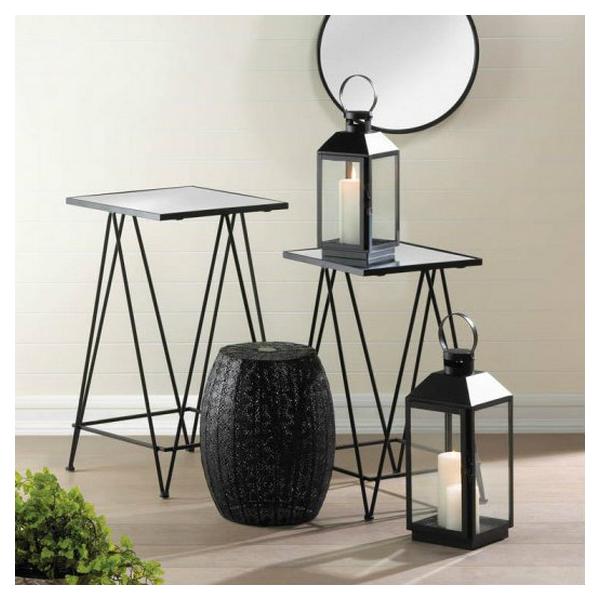 Lacy Black Metal Stool or Plant Stand - Giftscircle