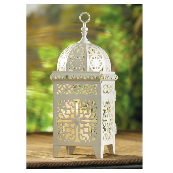 Lacy Cutout Candle Lantern - 11 inches - Giftscircle