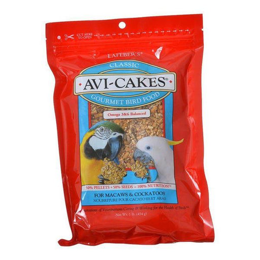 Lafeber Classic Avi-Cakes Gourmet Macaw & Cockatoo Food - 16 oz - Giftscircle
