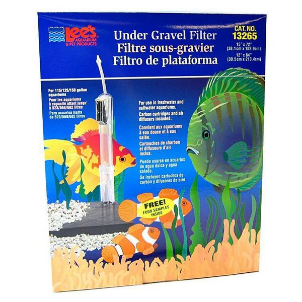 Lees Original Undergravel Filter - 72" Long x 15" Wide or 84" Long x 12" Wide (115-150 Gallons) - Giftscircle