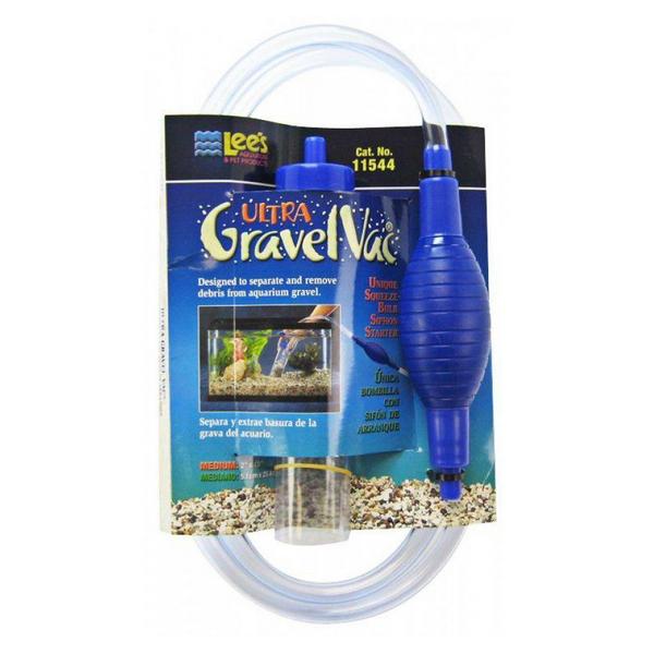 Lees Ultra Gravel Vac with Squeeze Bulb - Medium - 10" Long without Flow Control Valve - Giftscircle