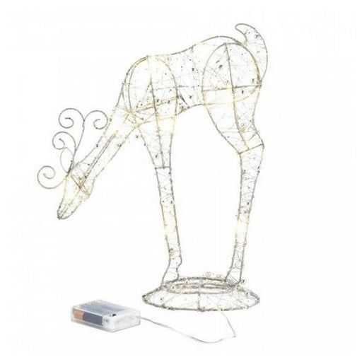 Light-Up Leaning Down Reindeer Decor - 14 inches - Giftscircle