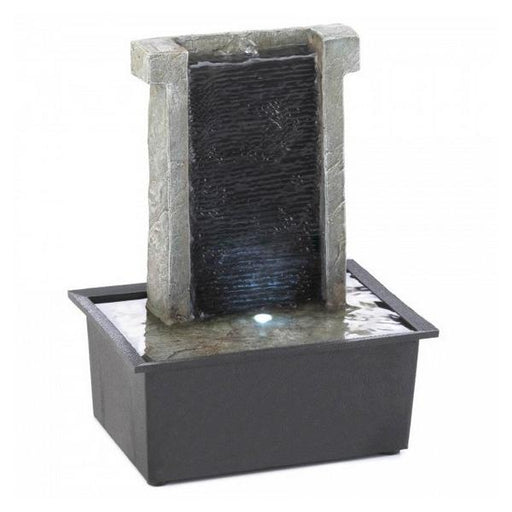 Lighted Stone Wall Tabletop Water Fountain - Giftscircle