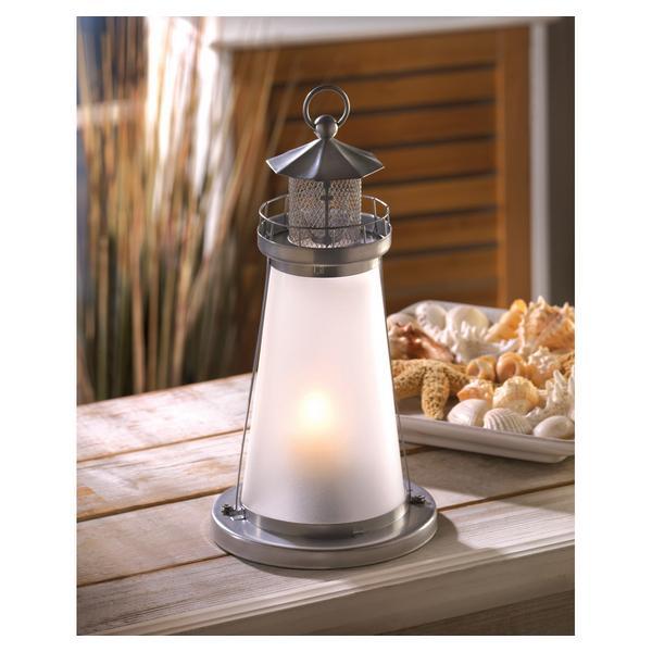 Lighthouse Frosted Candle Lamp - Giftscircle