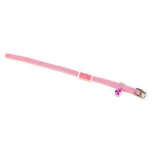 Li'l Pals Collar With Bow - Pink - 6"-8" Long x 5/16" Wide - Giftscircle