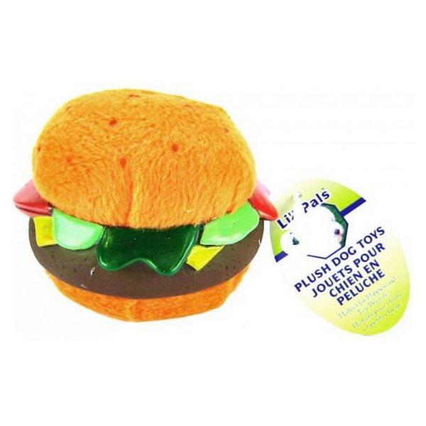Li'l Pals Plush Hamburger Dog Toy - Hamburger Dog Toy - Giftscircle
