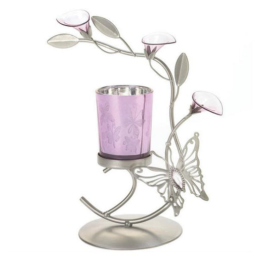 Lily Flower Butterfly Candle Holder - Giftscircle