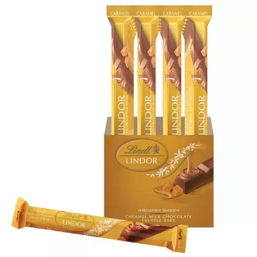 Lindt Lindor Truffle Caramel Milk Chocolate 1.3oz Bar - 24 Count - Giftscircle