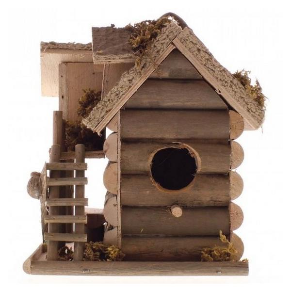Log Cabin Gone Fishin' Birdhouse - Giftscircle