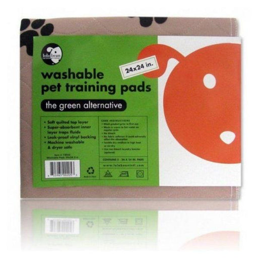 Lola Bean Washable Pet Training Pads - 24" Long x 24" Wide (2 Pack) - Giftscircle