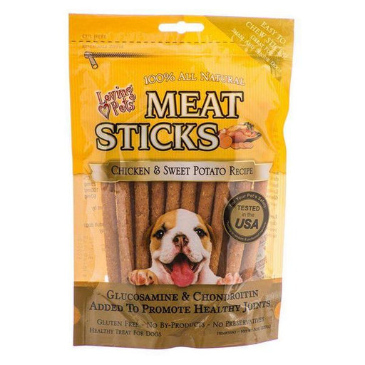 Loving Pets Meat Sticks Dog Treats - Chicken & Sweet Potato - 8 oz - Giftscircle