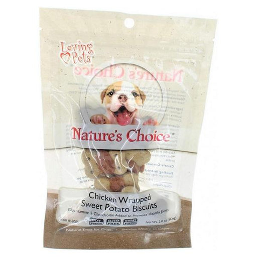 Loving Pets Nature's Choice Sweet Potato Biscuit Wrapped with Chicken Breast - 2 oz - Giftscircle