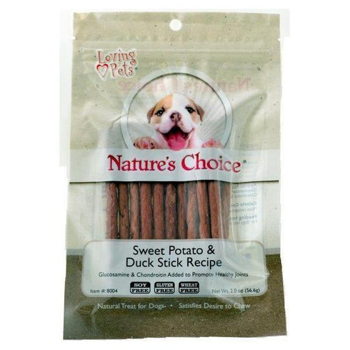 Loving Pets Nature's Choice Sweet Potato & Duck Meat Sticks - 2 oz - Giftscircle