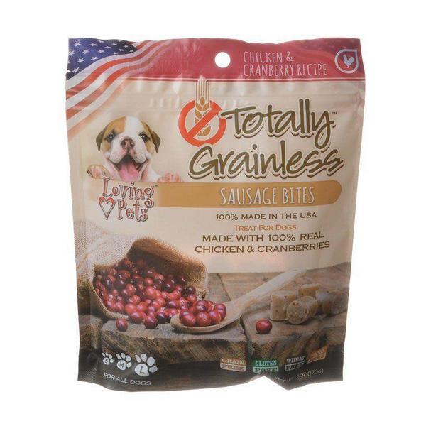 Loving Pets Totally Grainless Sausage Bites - Chicken & Cranberries - All Dogs - 6 oz - Giftscircle