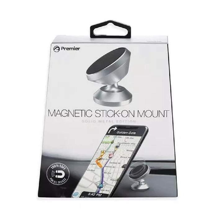 Magnetic Stick-on Silver Metal Phone Mount - Giftscircle