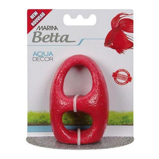 Marina Betta Aqua Decor - Red Stone Archway - 1 count - Giftscircle