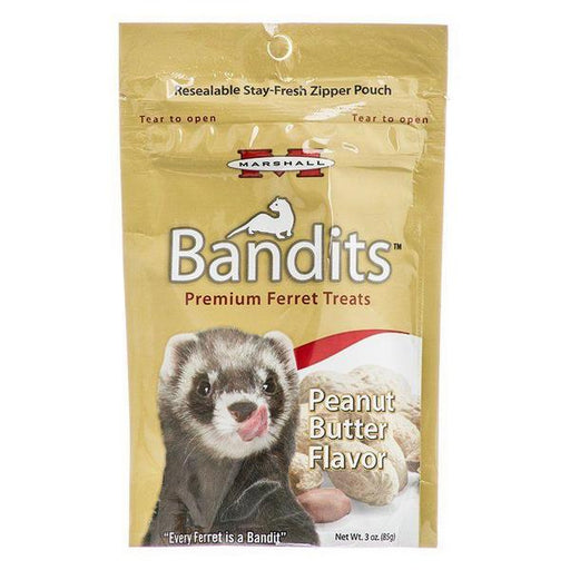 Marshall Bandits Premium Ferret Treats - Peanut Butter Flavor - 3 oz - Giftscircle