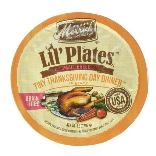 Merrick Lil Plates Grain Free Tiny Thanksgiving Day Diner - 3.5 oz - Giftscircle