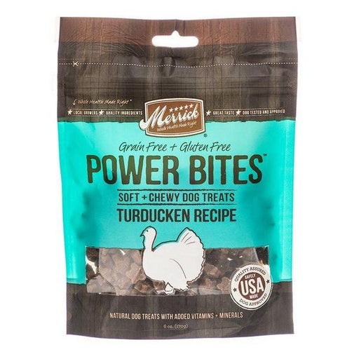 Merrick Power Bites Soft & Chewy Dog Treats - Turducken Recipe - 6 oz - Giftscircle