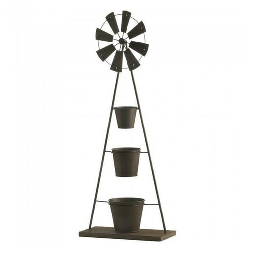 Metal Windmill Plant Stand - Giftscircle