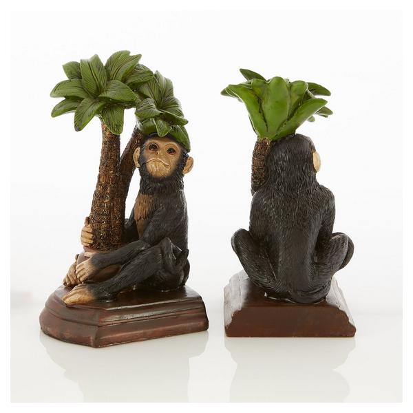 Monkey and Palm Tree Bookends - Giftscircle